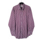 Mens Purple Burberry Vintage 90s Long Sleeve Shirt