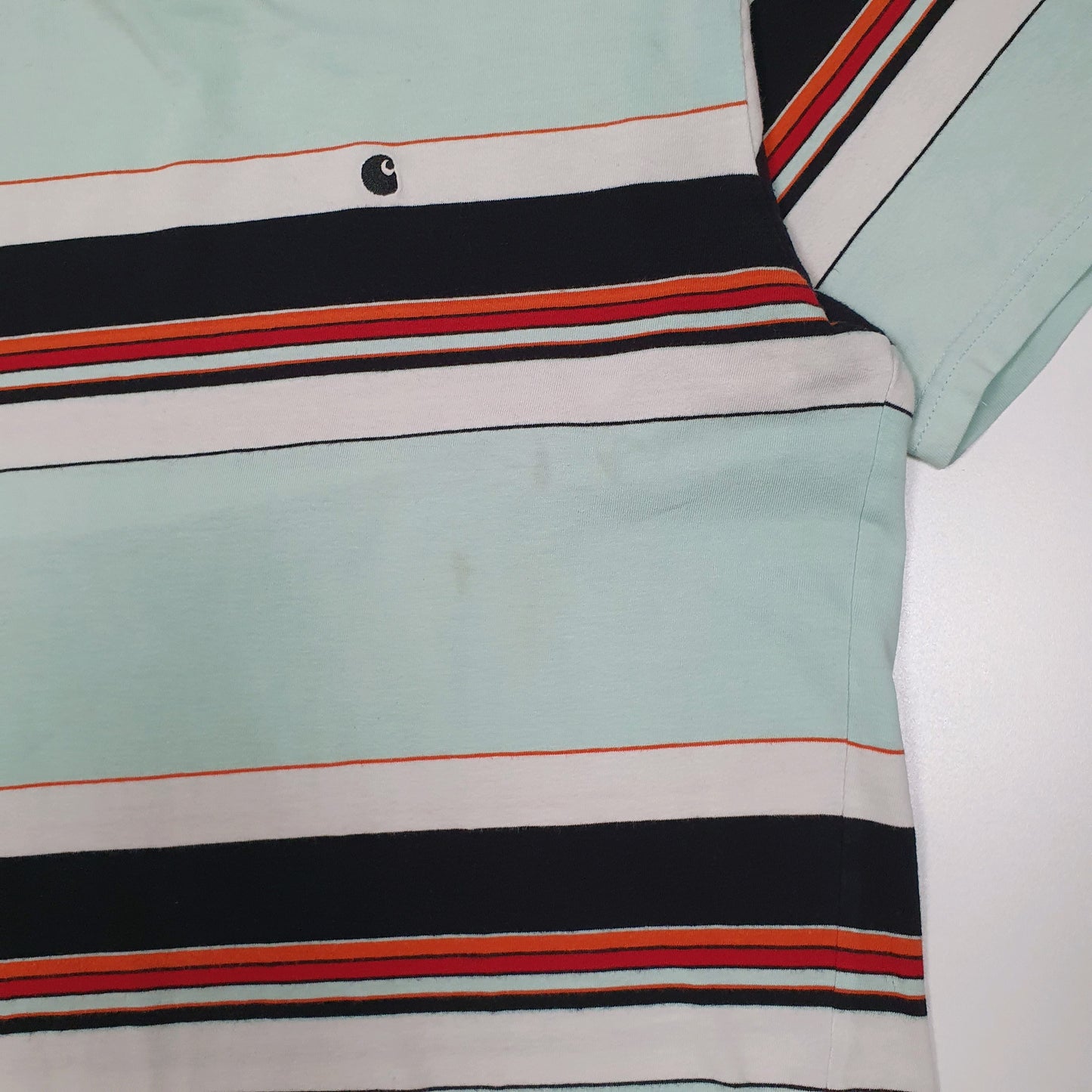 Mens Blue Carhartt   T Shirt