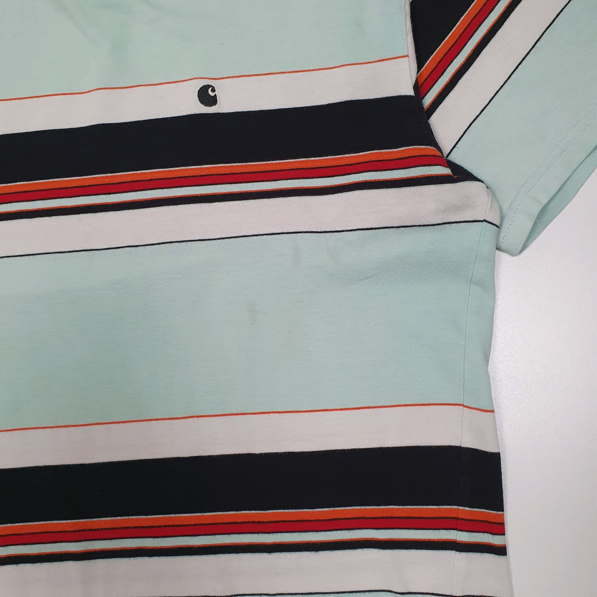 Mens Blue Carhartt   T Shirt