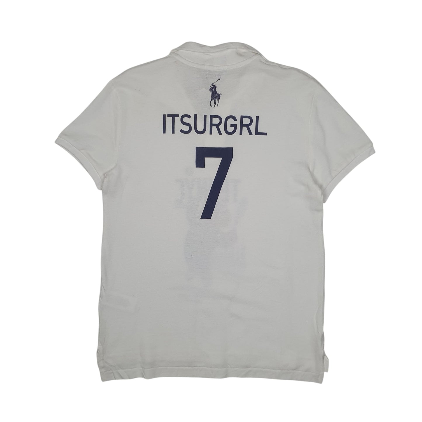 Mens White Polo Ralph Lauren Classic Fit Crewneck Polo Shirt