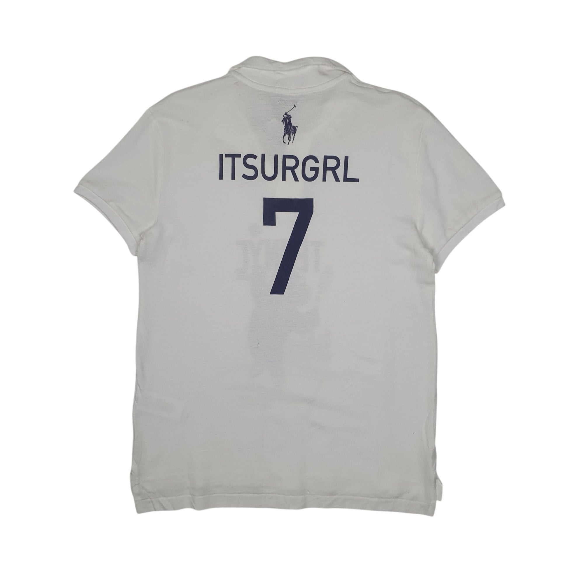 Mens White Polo Ralph Lauren Classic Fit Crewneck Polo Shirt