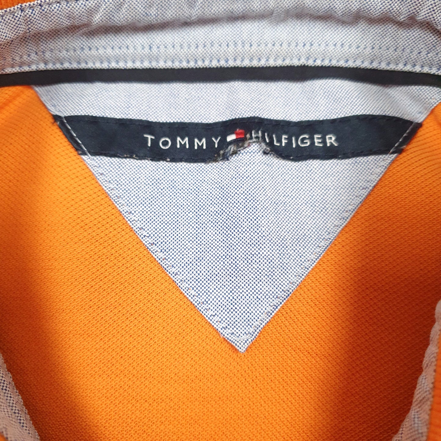 Mens Orange Tommy Hilfiger   Polo Shirt