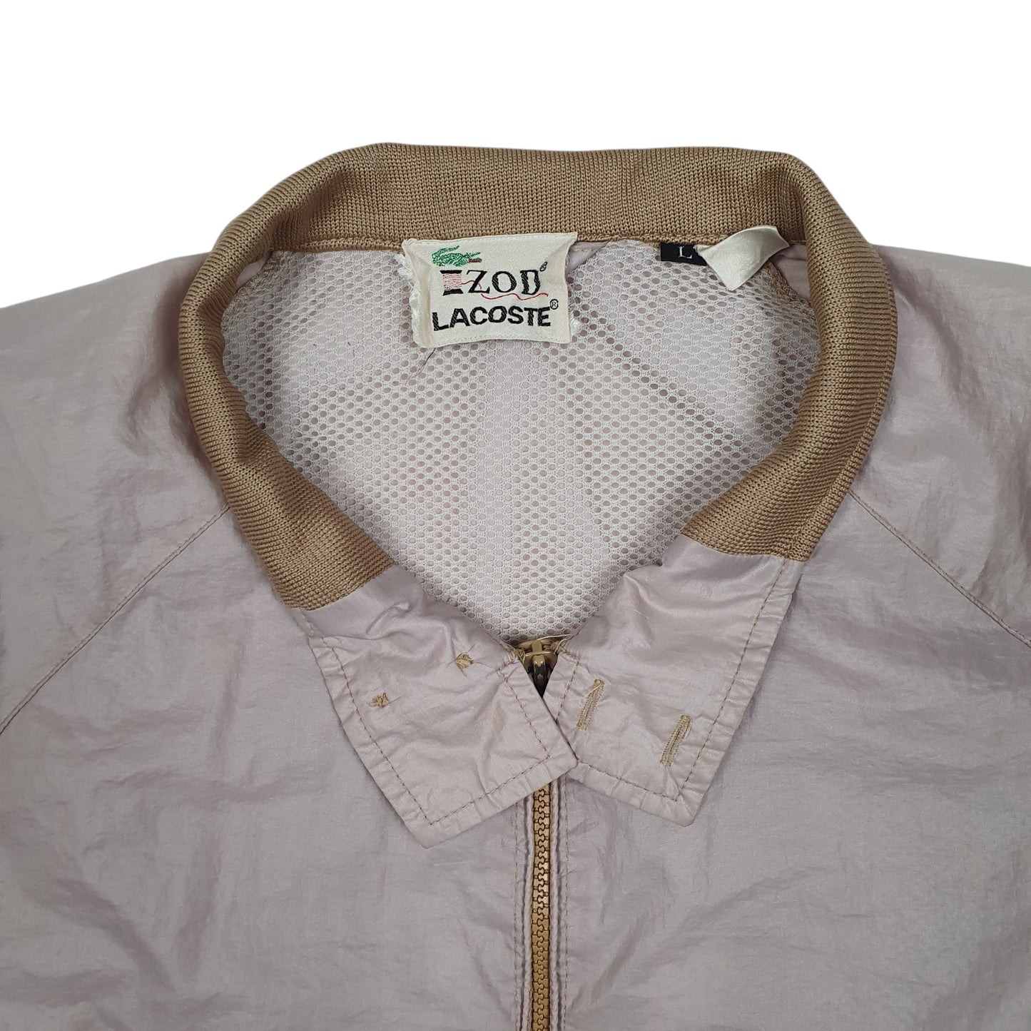 Mens Pink Lacoste Lightweight Vintage 80s 90s  Coat