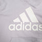 Womens Purple Adidas Spellout Hoodie Jumper