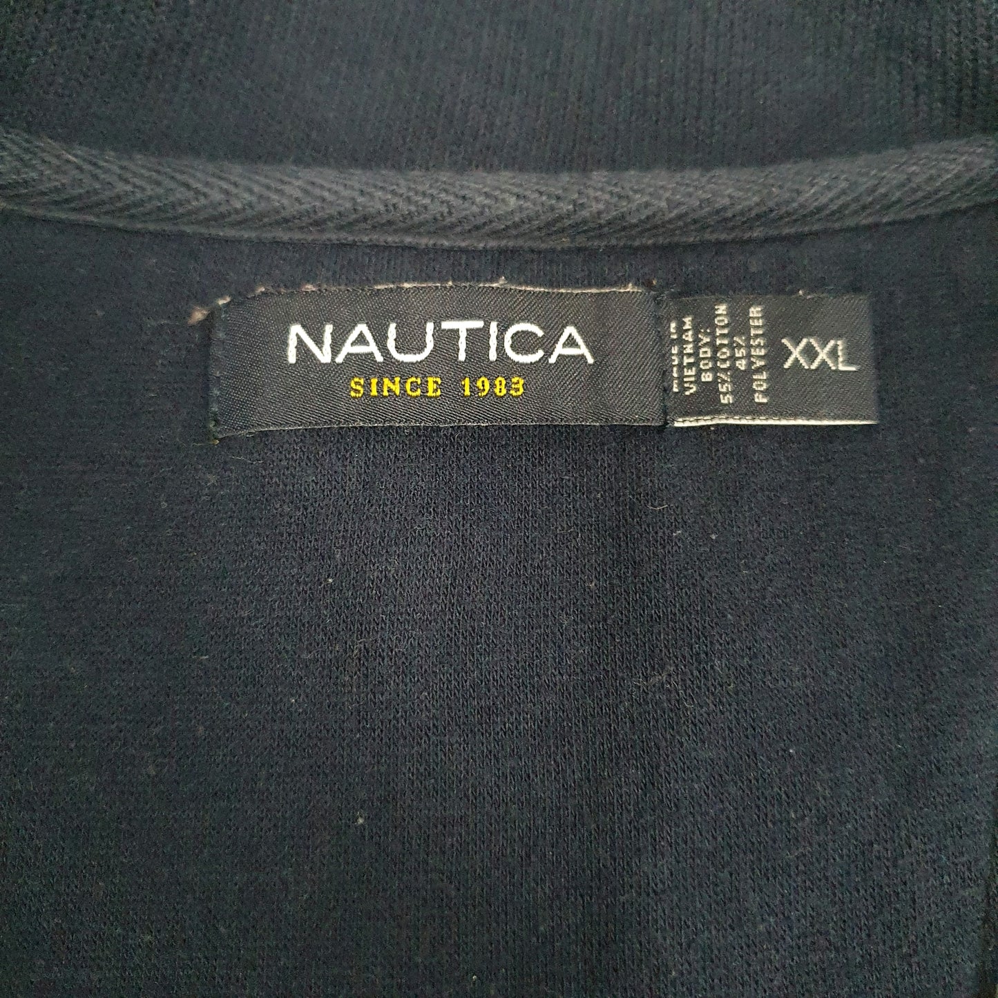 Mens Grey Nautica  Full Zip Jumper