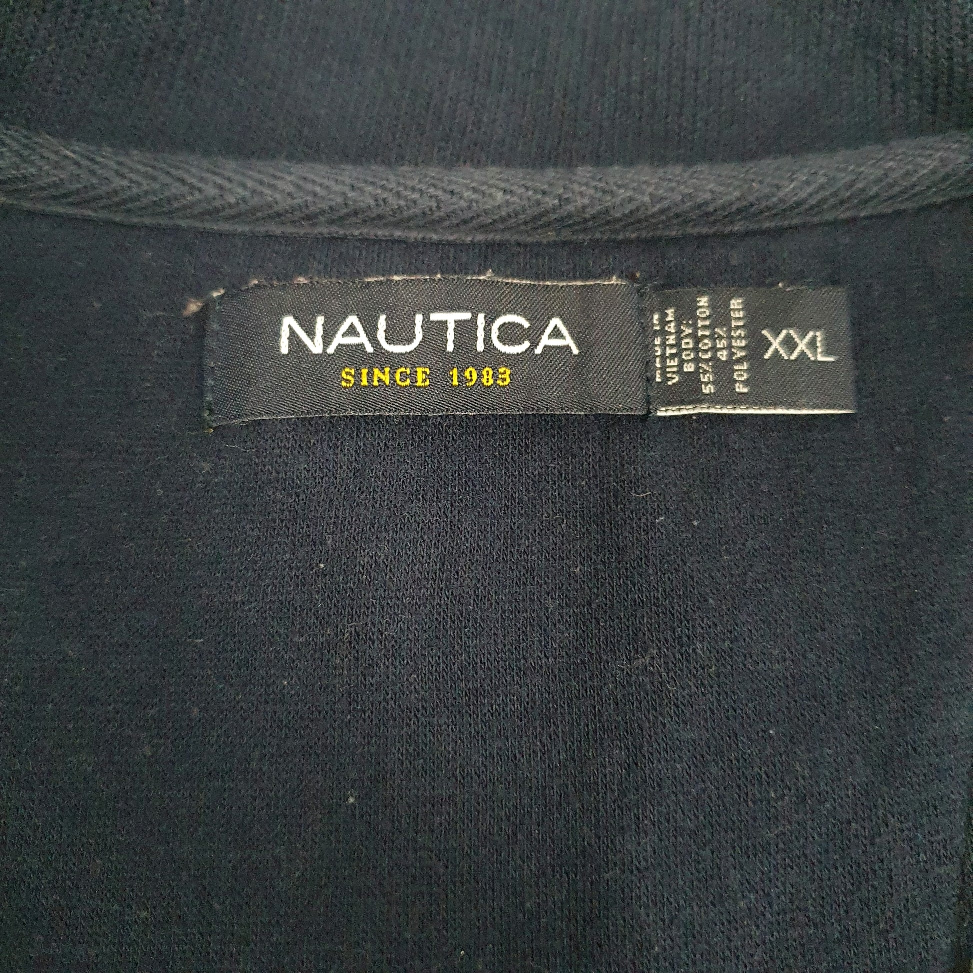 Mens Grey Nautica  Full Zip Jumper