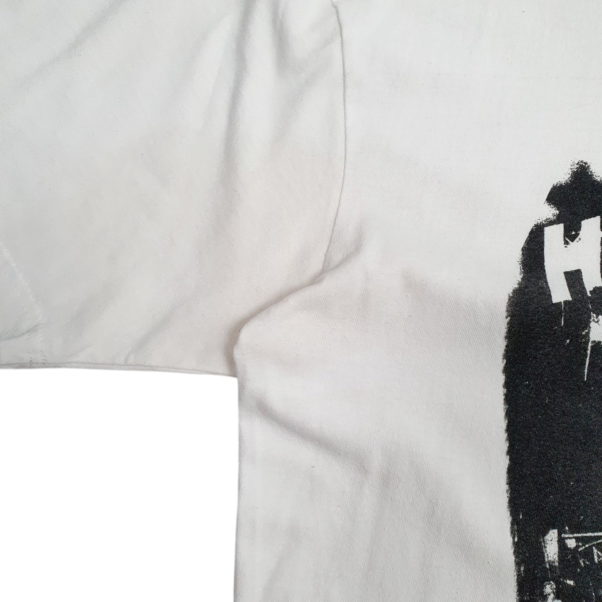 Mens White Sel Classic Vintage 90s Hollywood  T Shirt