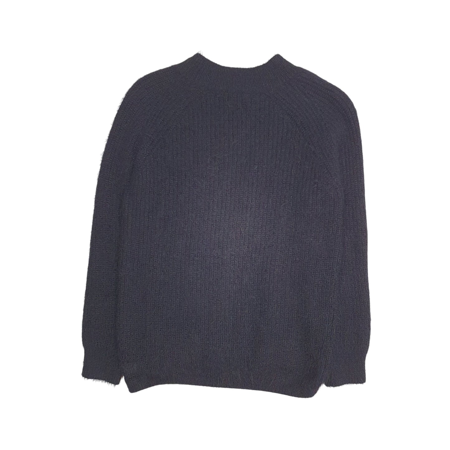 Womens Black Primark Fluffy Crewneck Jumper