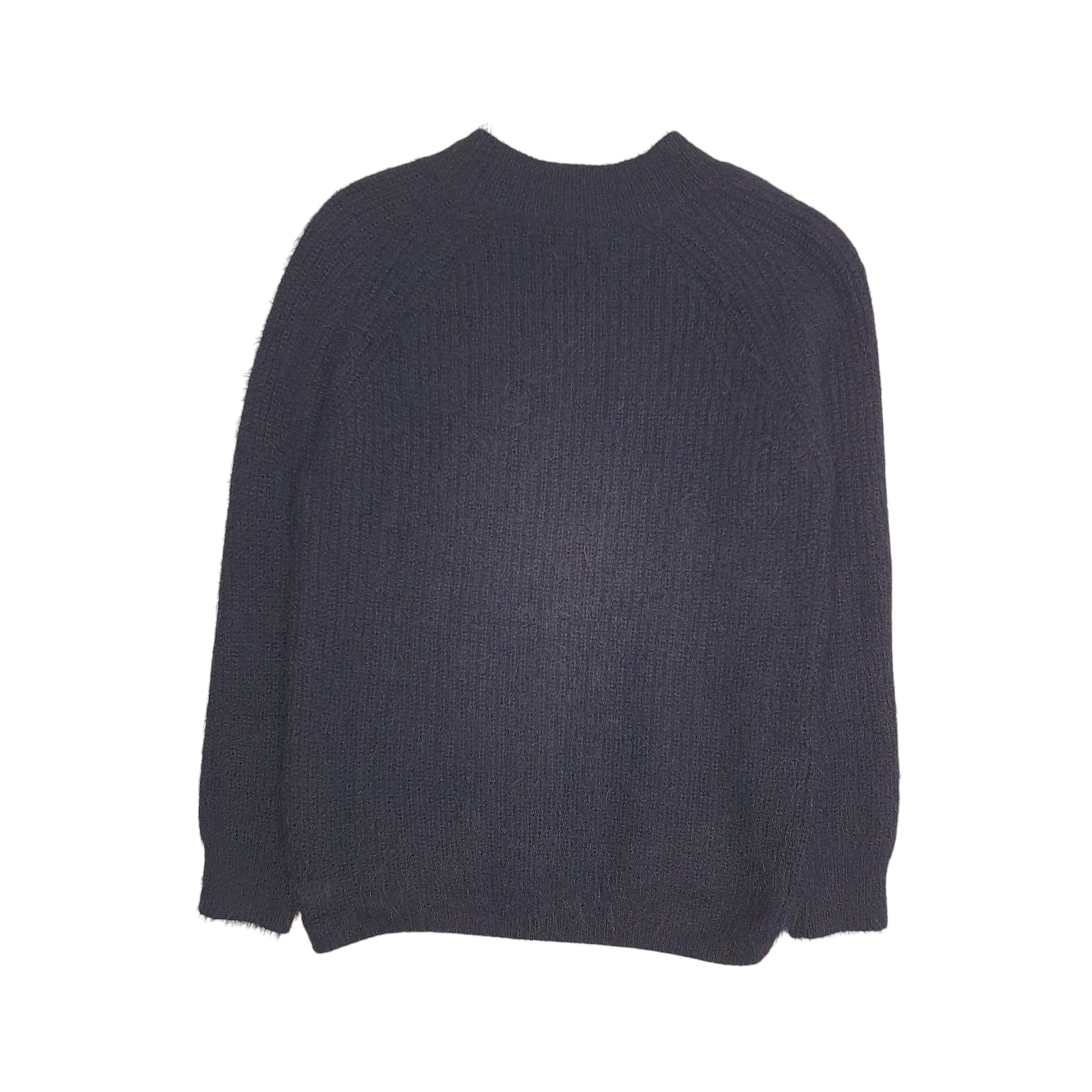 Womens Black Primark Fluffy Crewneck Jumper