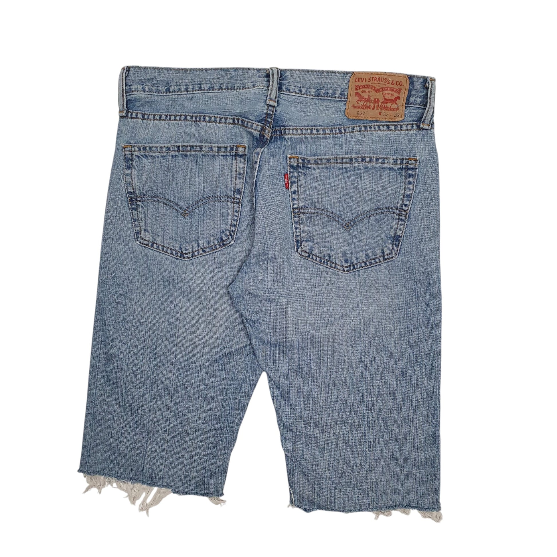 Mens Blue Levis 527 Cut Offs  Shorts