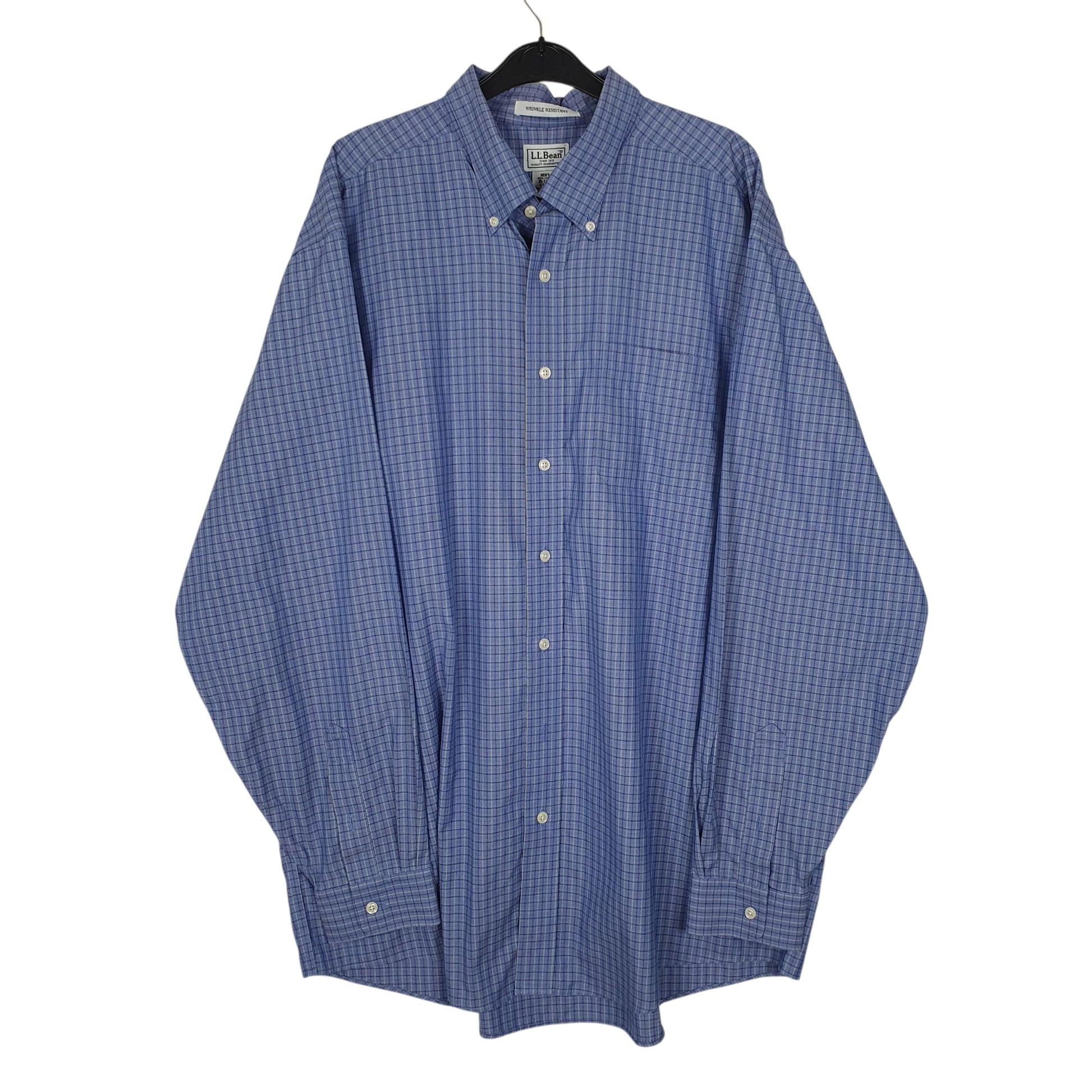 Mens Blue L.L.Bean  Long Sleeve Shirt