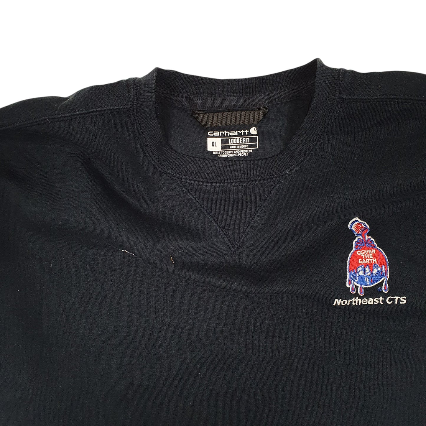 Mens Navy Carhartt  Crewneck Jumper