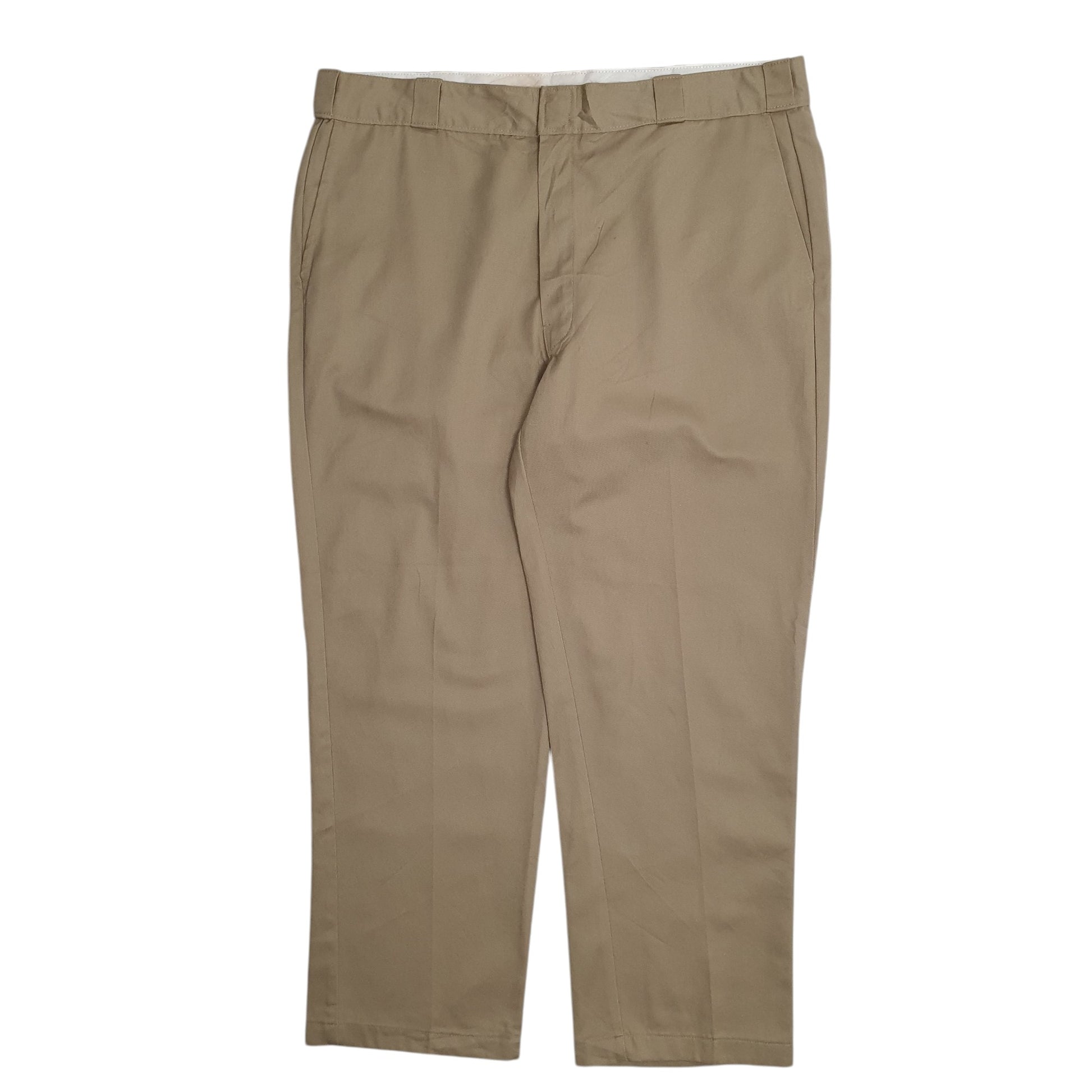 Mens Beige Dickies Workwear Chino Trousers