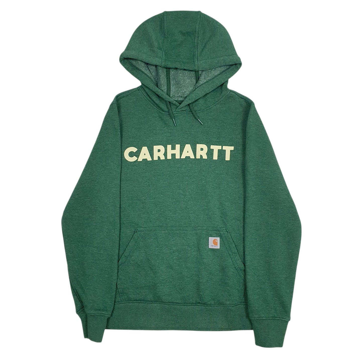 Womens Green Carhartt Spellout Hoodie Jumper