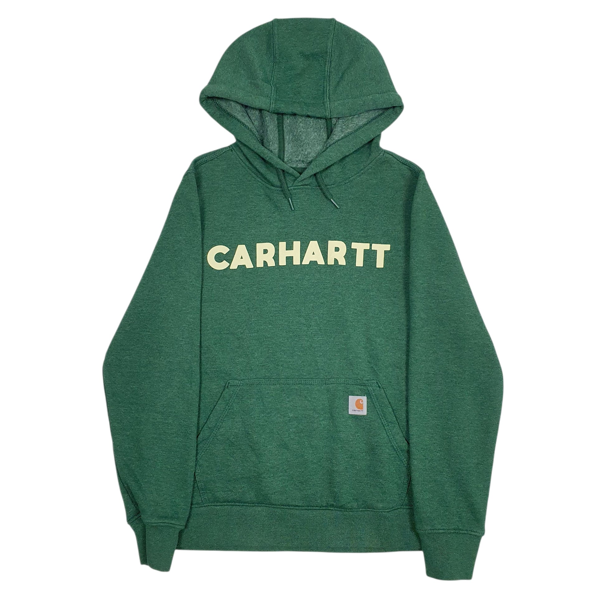 Womens Green Carhartt Spellout Hoodie Jumper