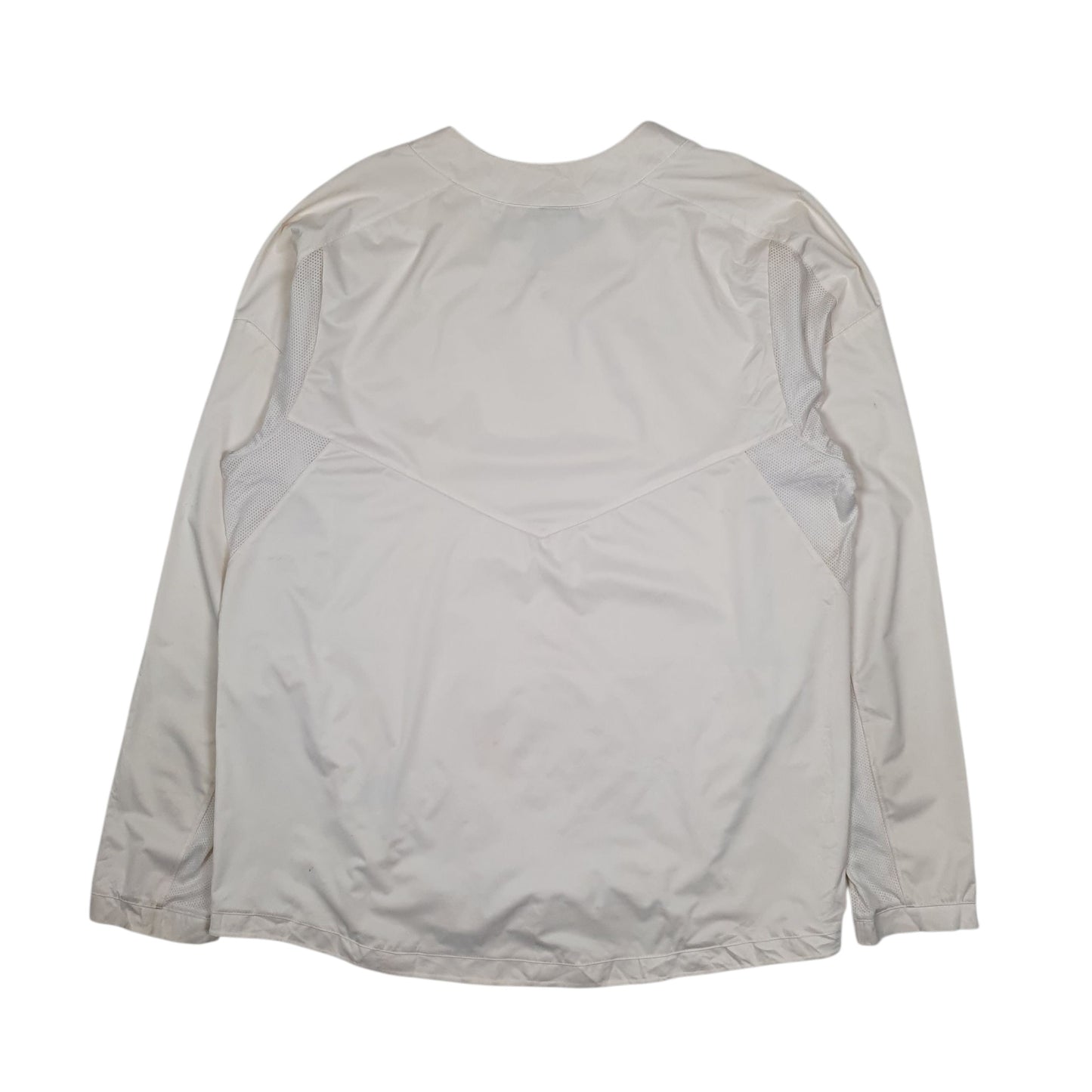 Mens White Nike Pullover Hoodie Coat