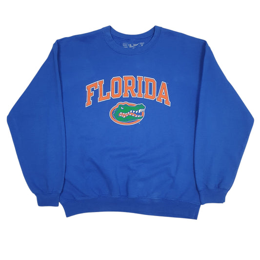 Mens Blue The Victory Florida Gators Crewneck Jumper