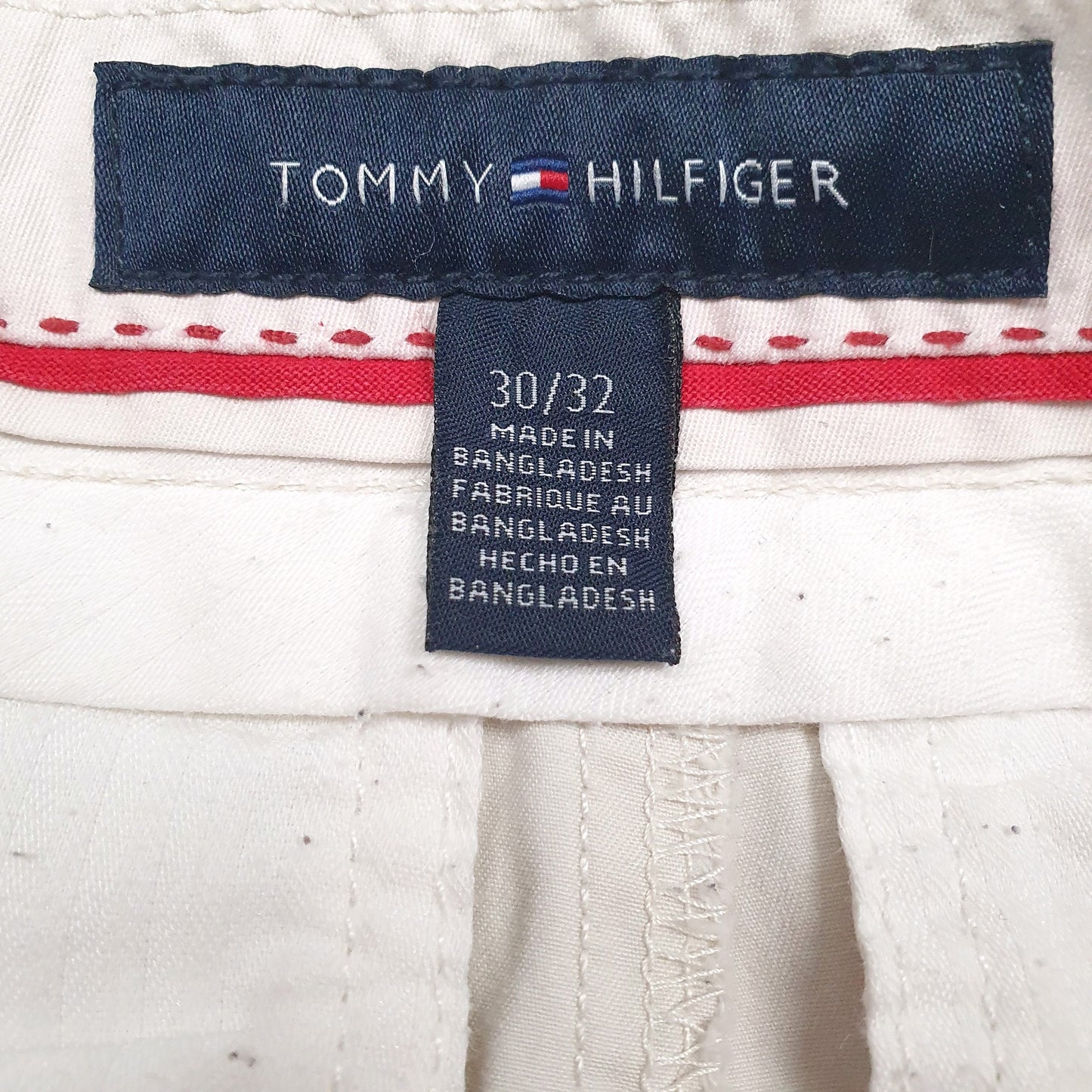 Mens White Tommy Hilfiger   Trousers