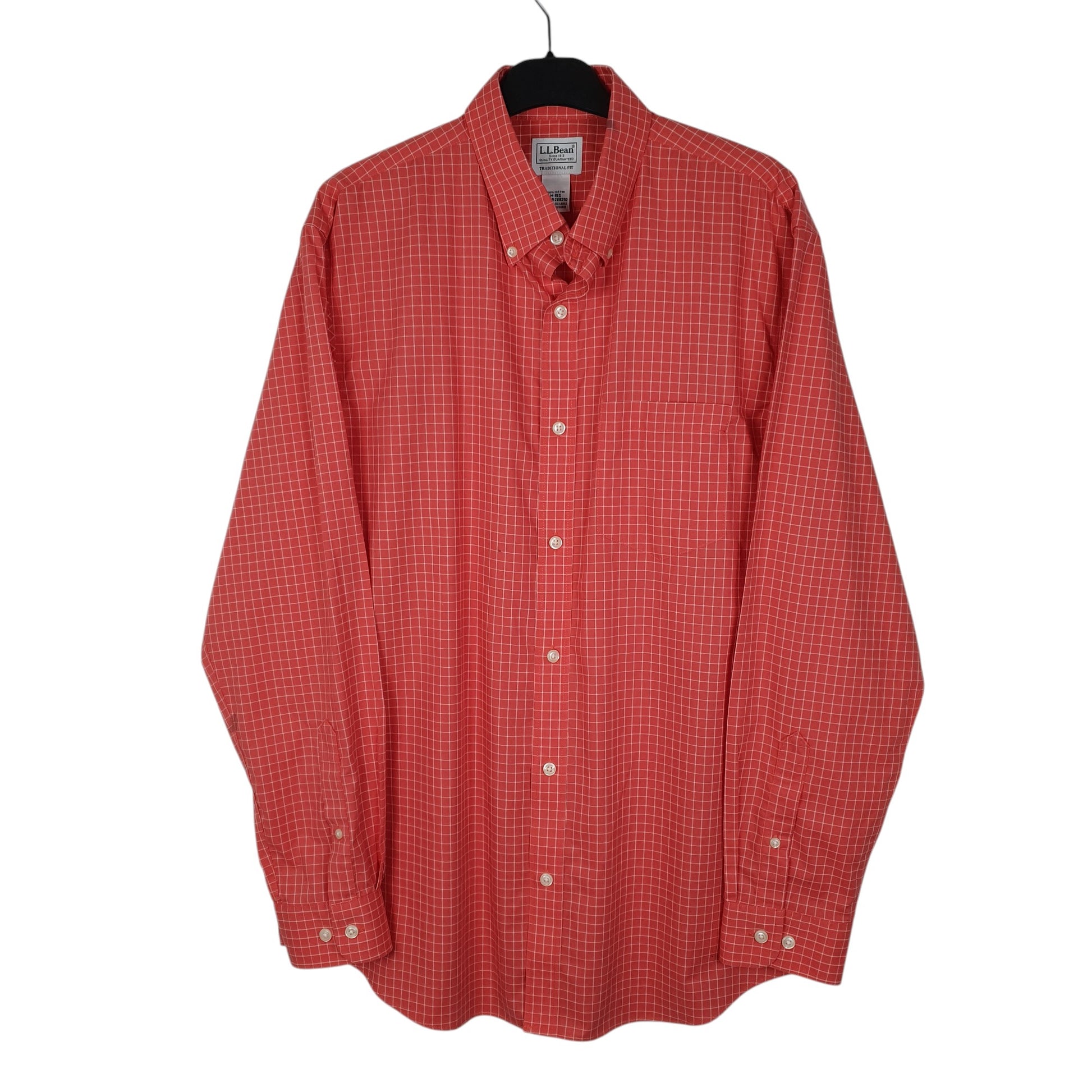 Mens Pink L.L.Bean  Long Sleeve Shirt