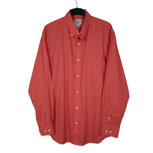 Mens Pink L.L.Bean  Long Sleeve Shirt