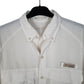 Mens White Columbia Sportswear Company Performance Fishing Gear  Shirt