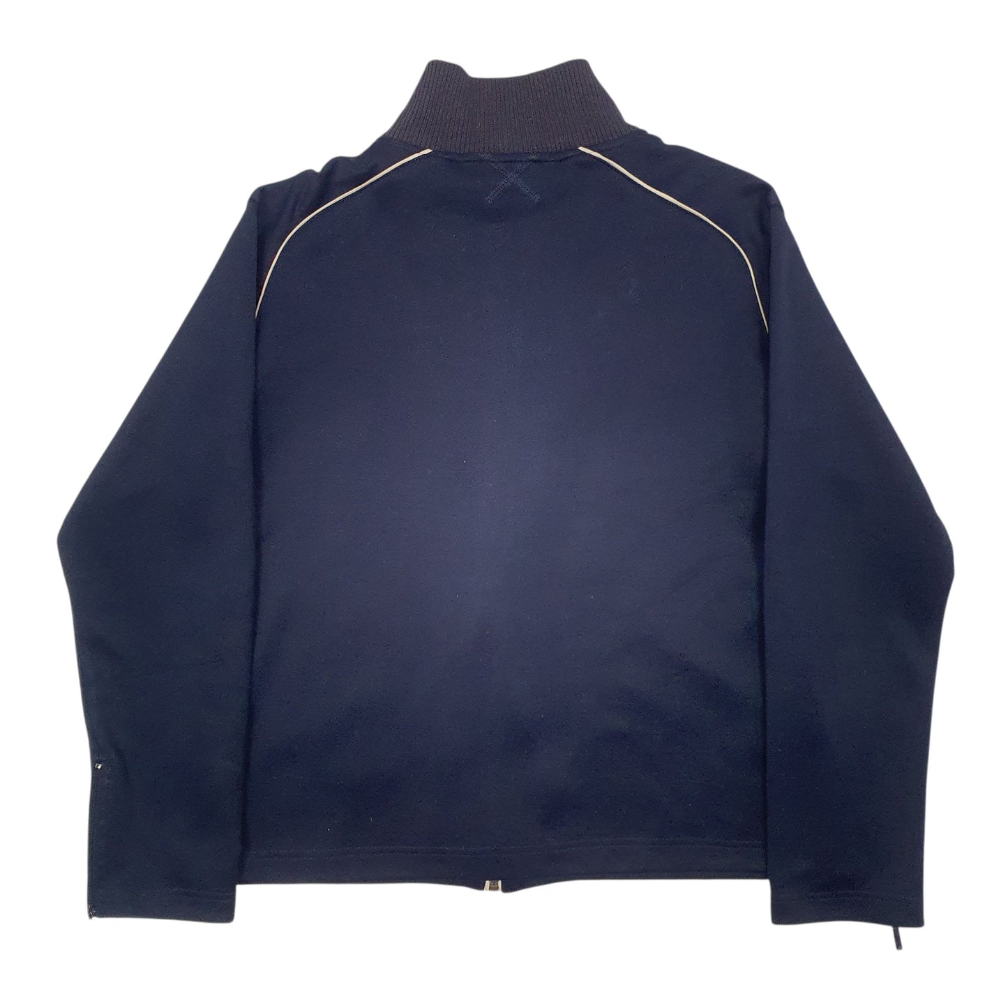 Womens Navy Adidas Vintage 90s Full Zip Jumper