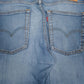 Mens Blue Levis Performance Distressed  Jeans