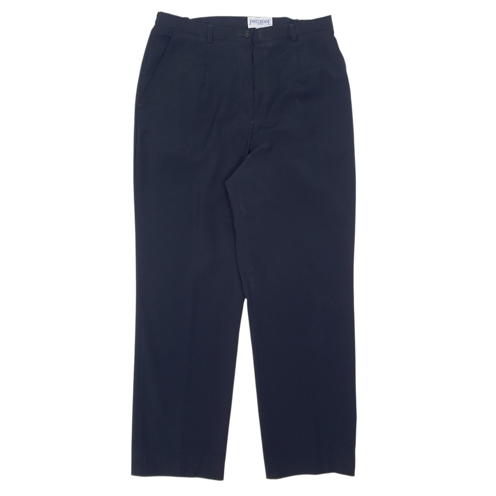 Womens Navy James Meade  Chino Trousers