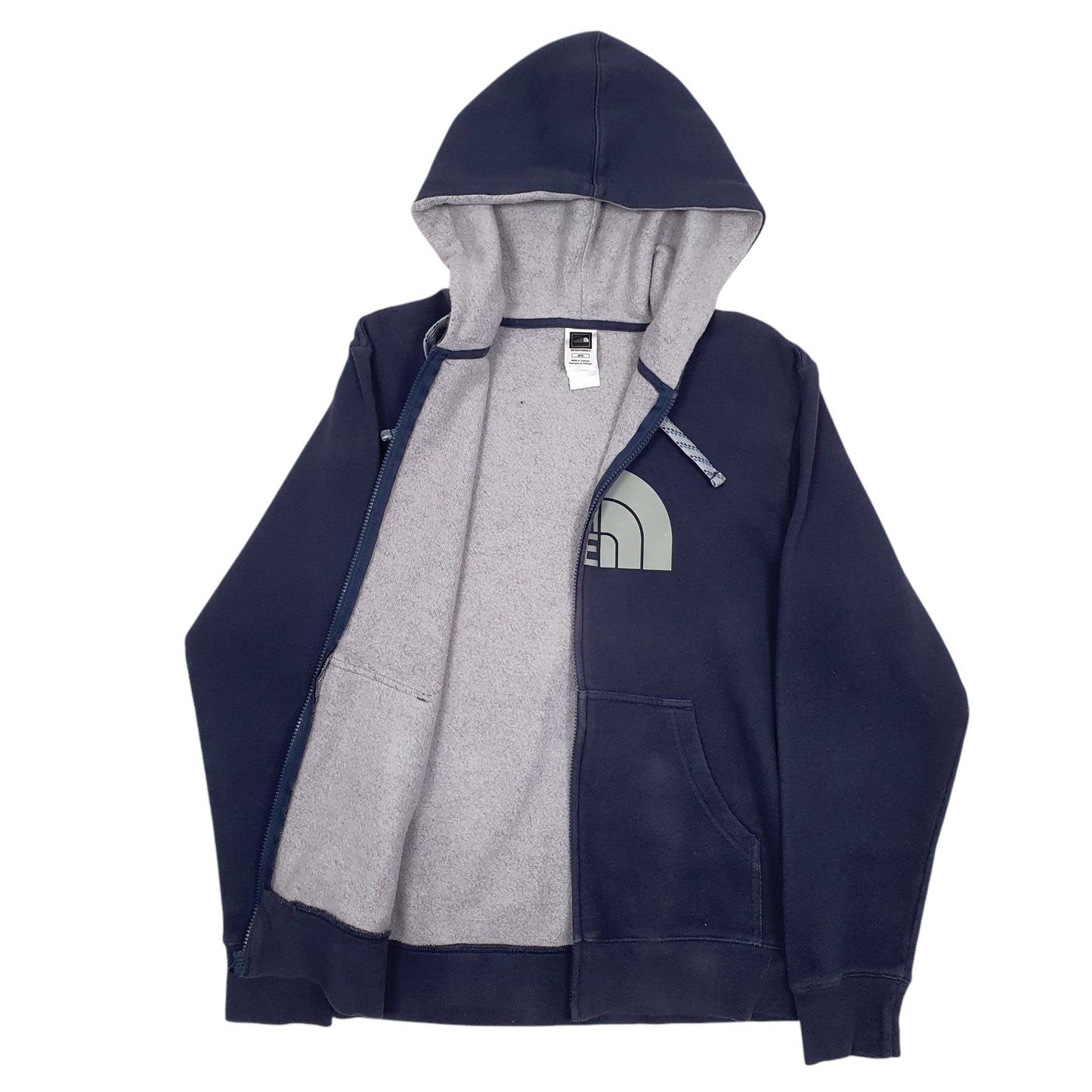 Mens Navy The North Face Spellout Quarter Zip Jumper