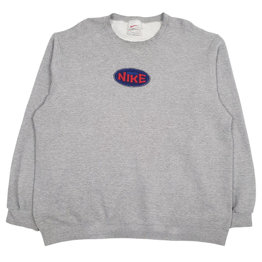 Mens Grey Nike Vintage 90s Made In USA Crewneck Jumper