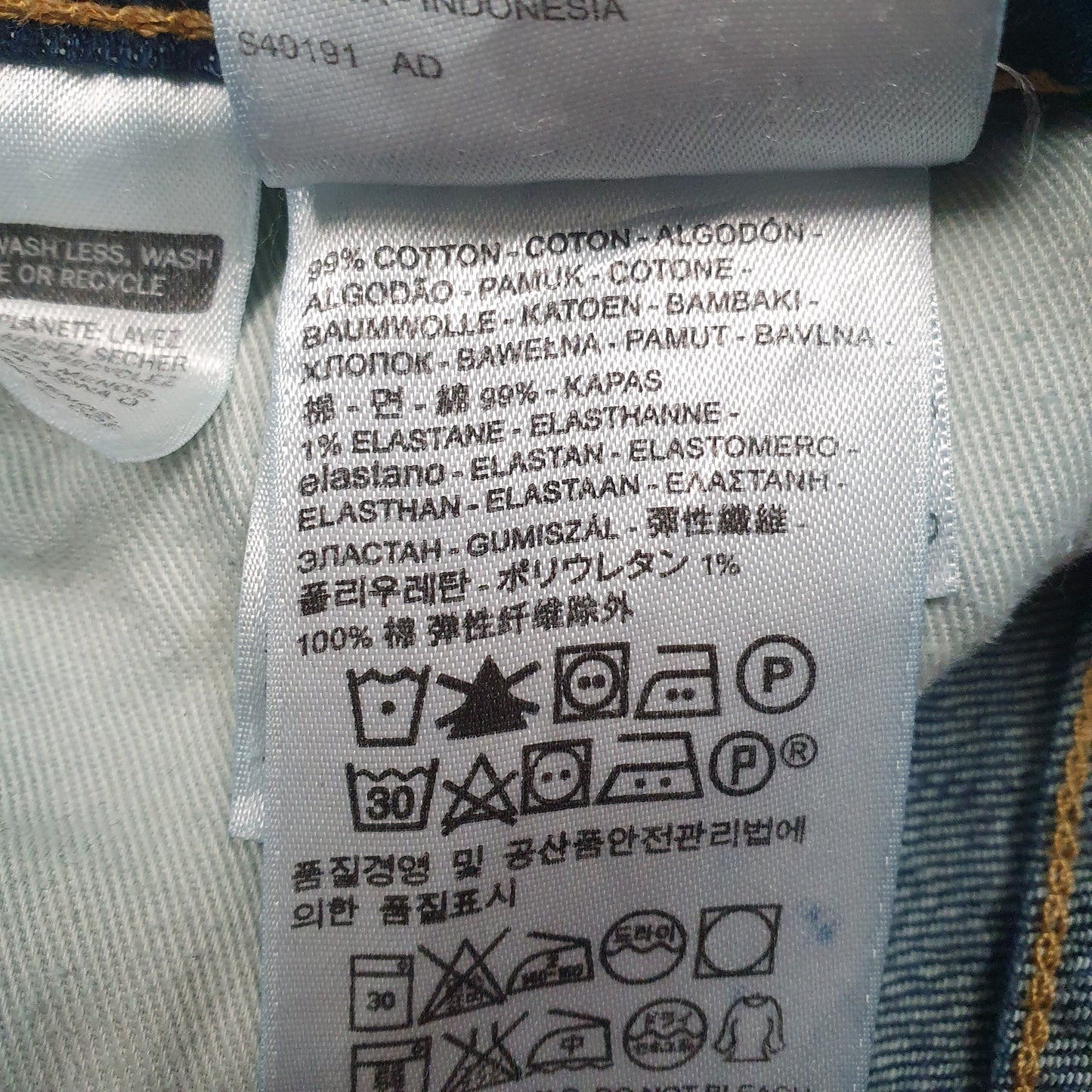 Mens Blue Levis Distressed  Jeans