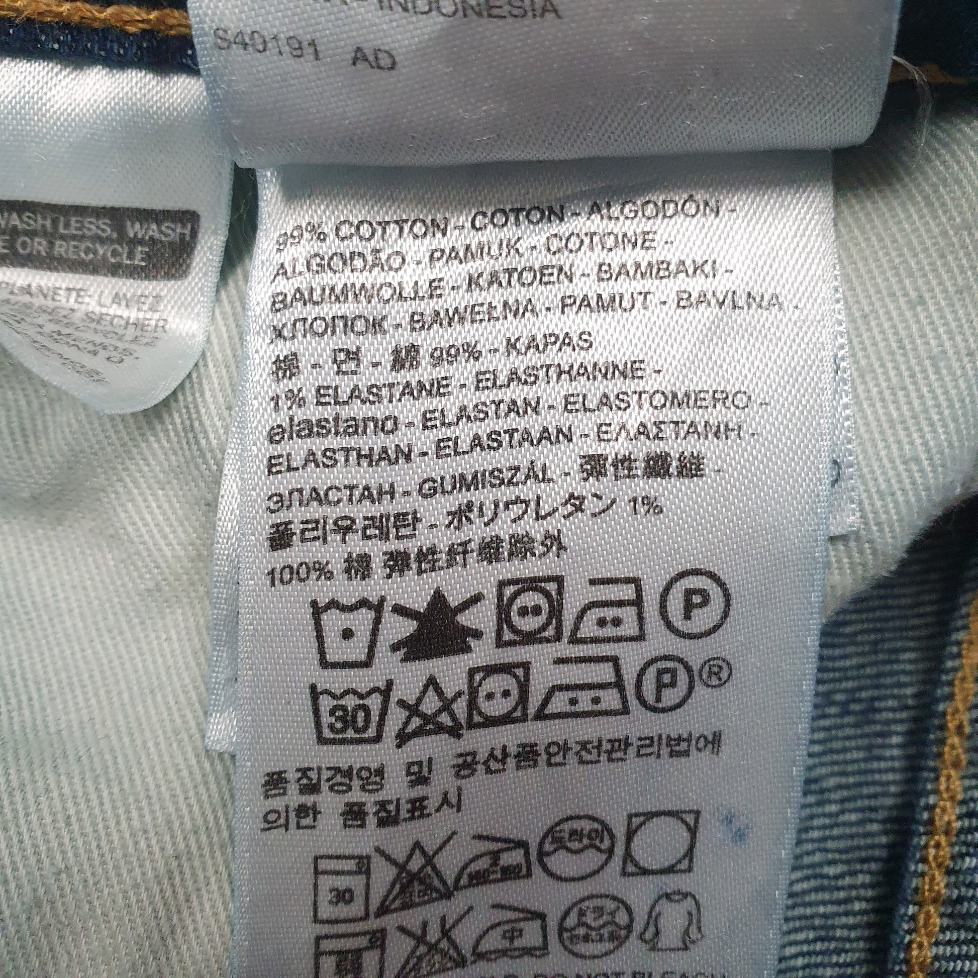 Mens Blue Levis Distressed  Jeans