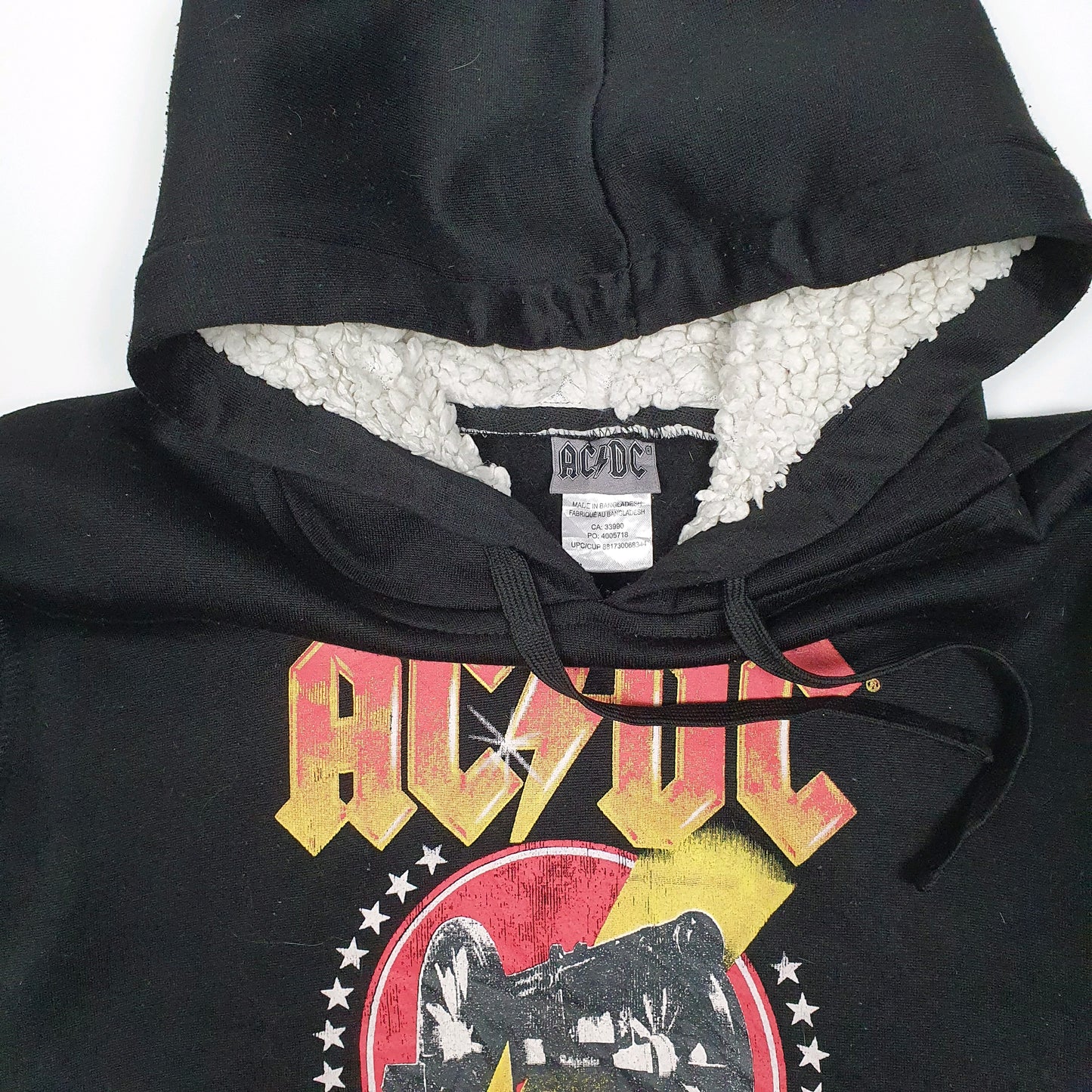 Mens Black ACDC  Hoodie Jumper