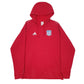 Mens Red Adidas FC Bayern Hoodie Jumper