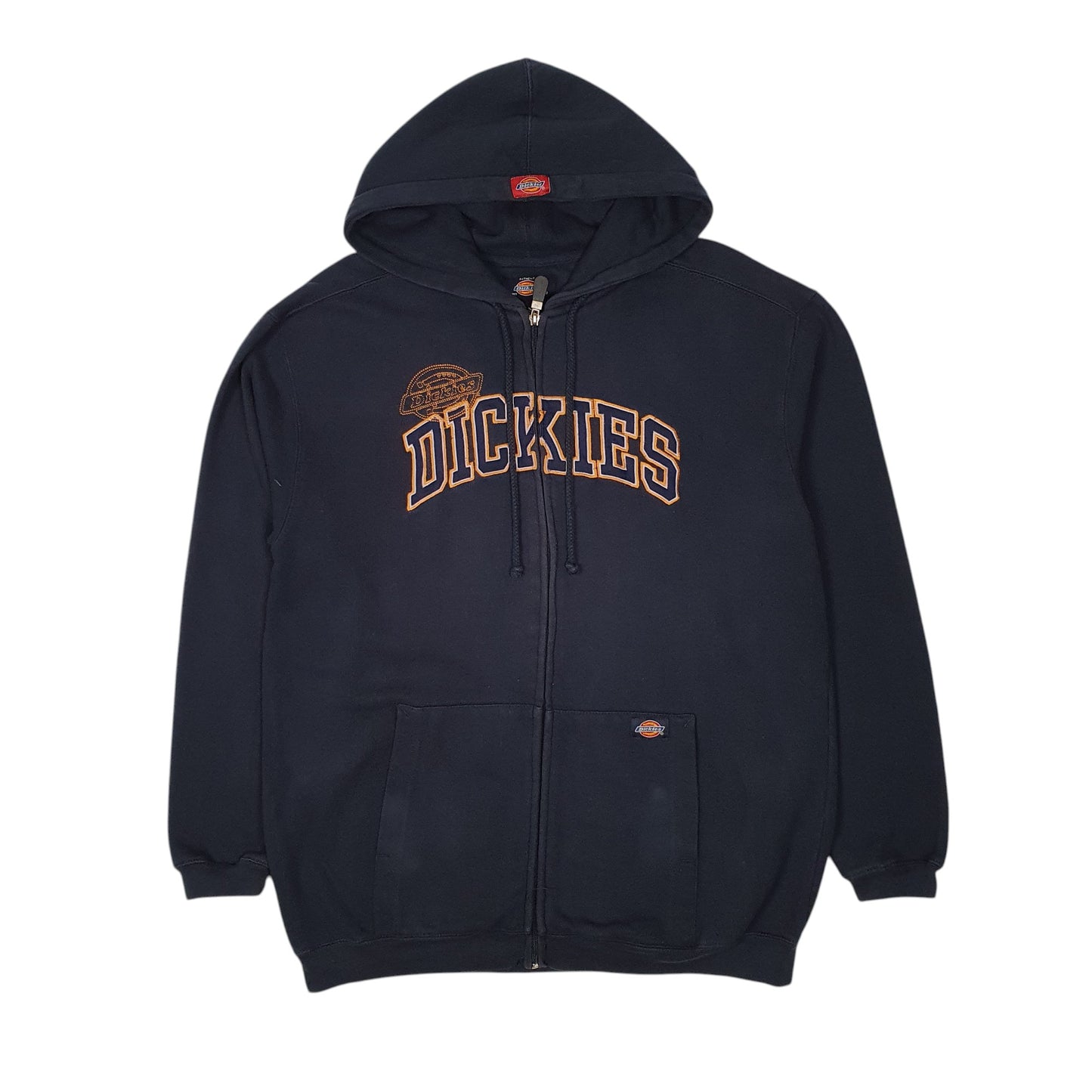 Mens Navy Dickies Hoodie Full Zip Jumper