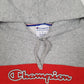 Mens Grey Champion  Hoodie Jumper