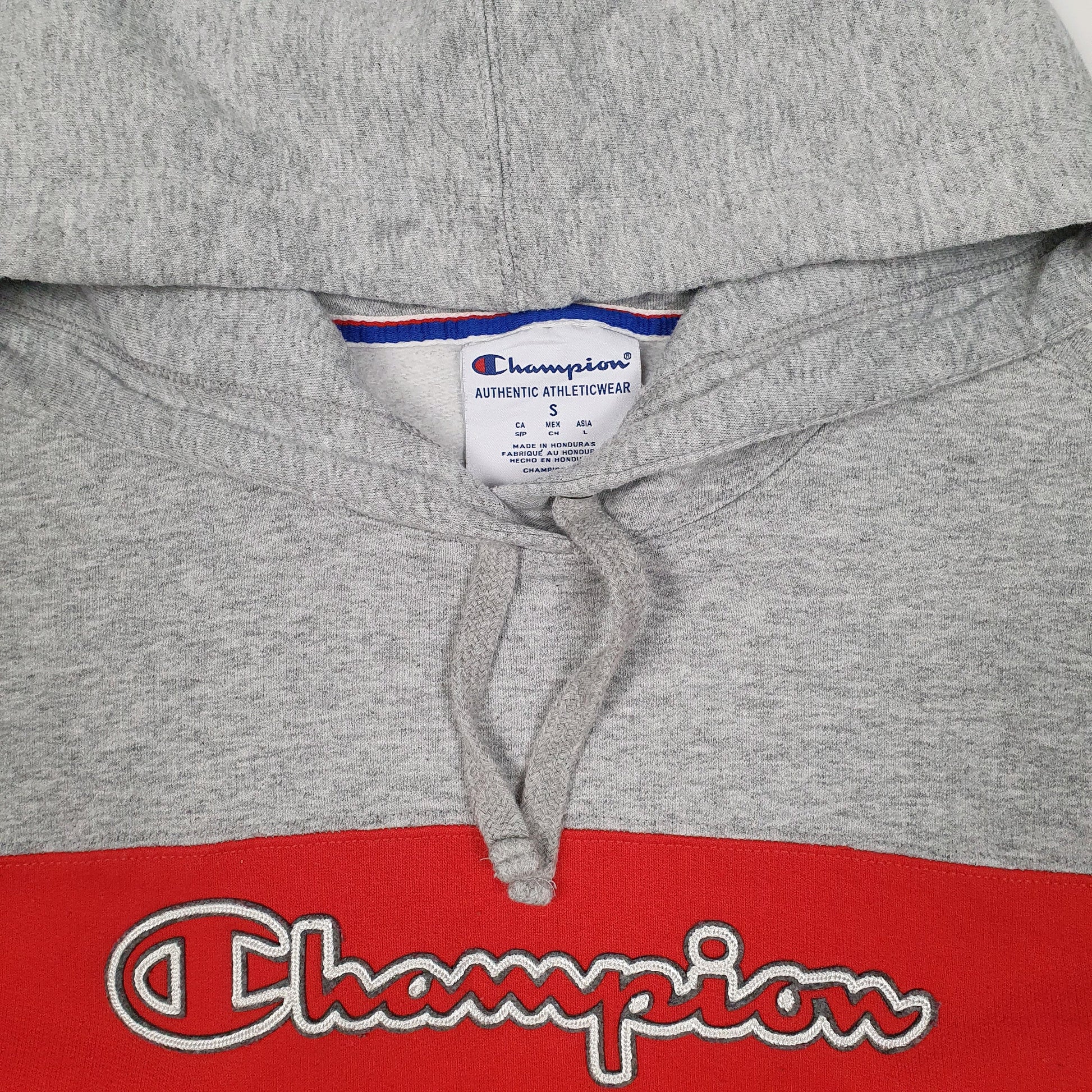 Mens Grey Champion  Hoodie Jumper
