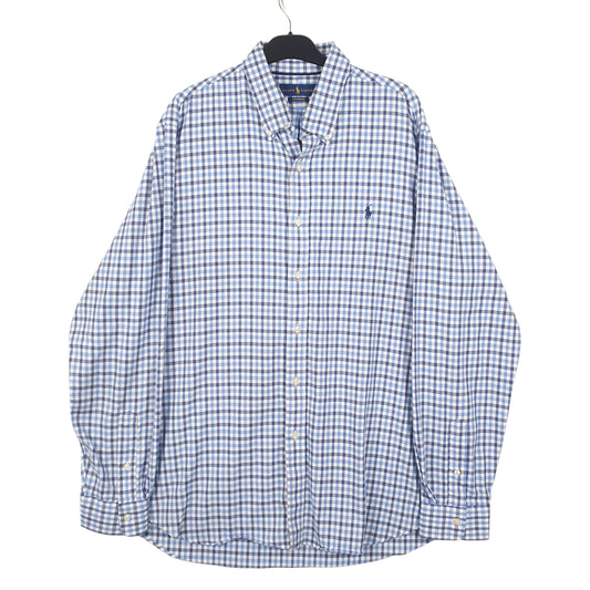 Mens Blue Ralph Lauren Performance Long Sleeve Shirt