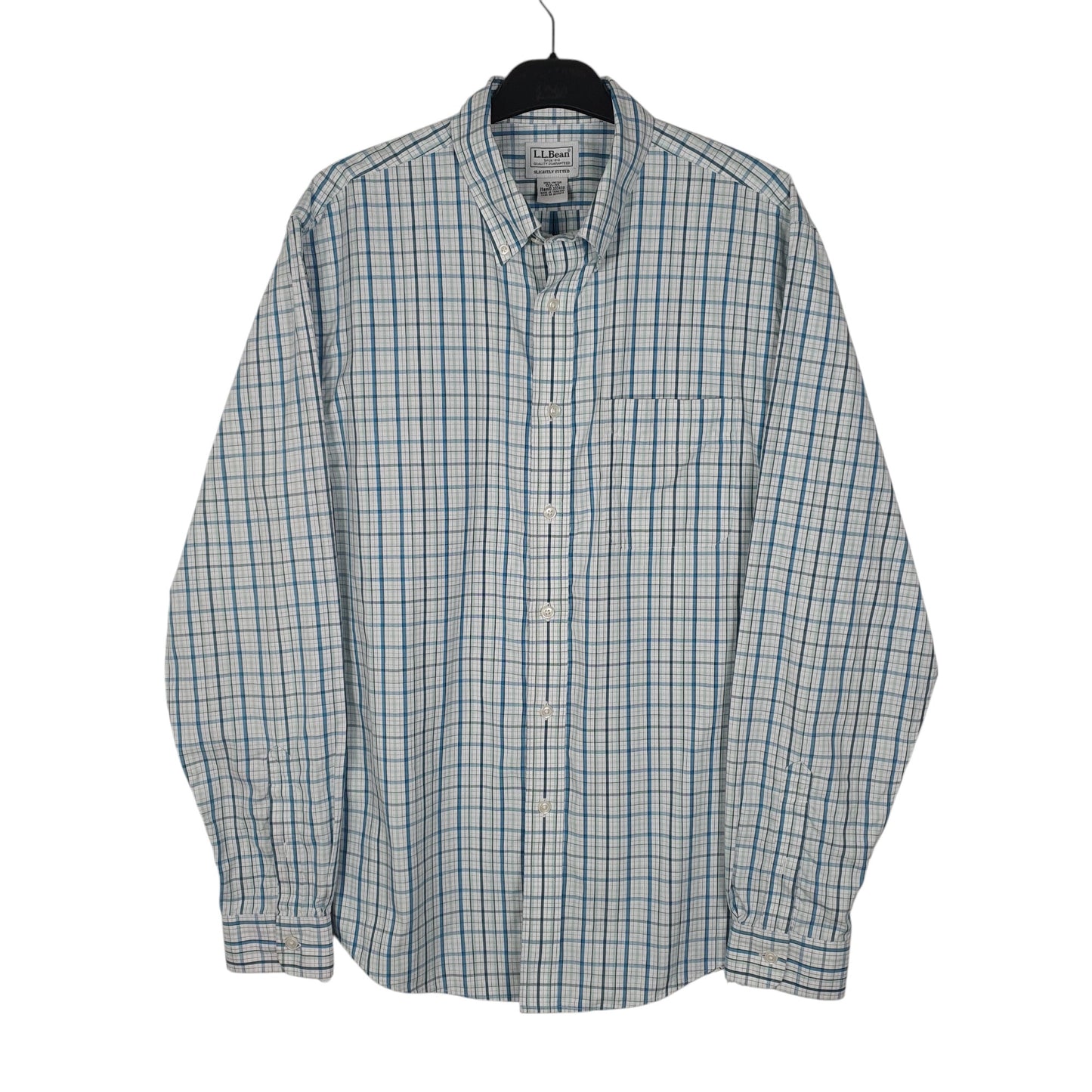 Mens Blue L.L.Bean  Long Sleeve Shirt
