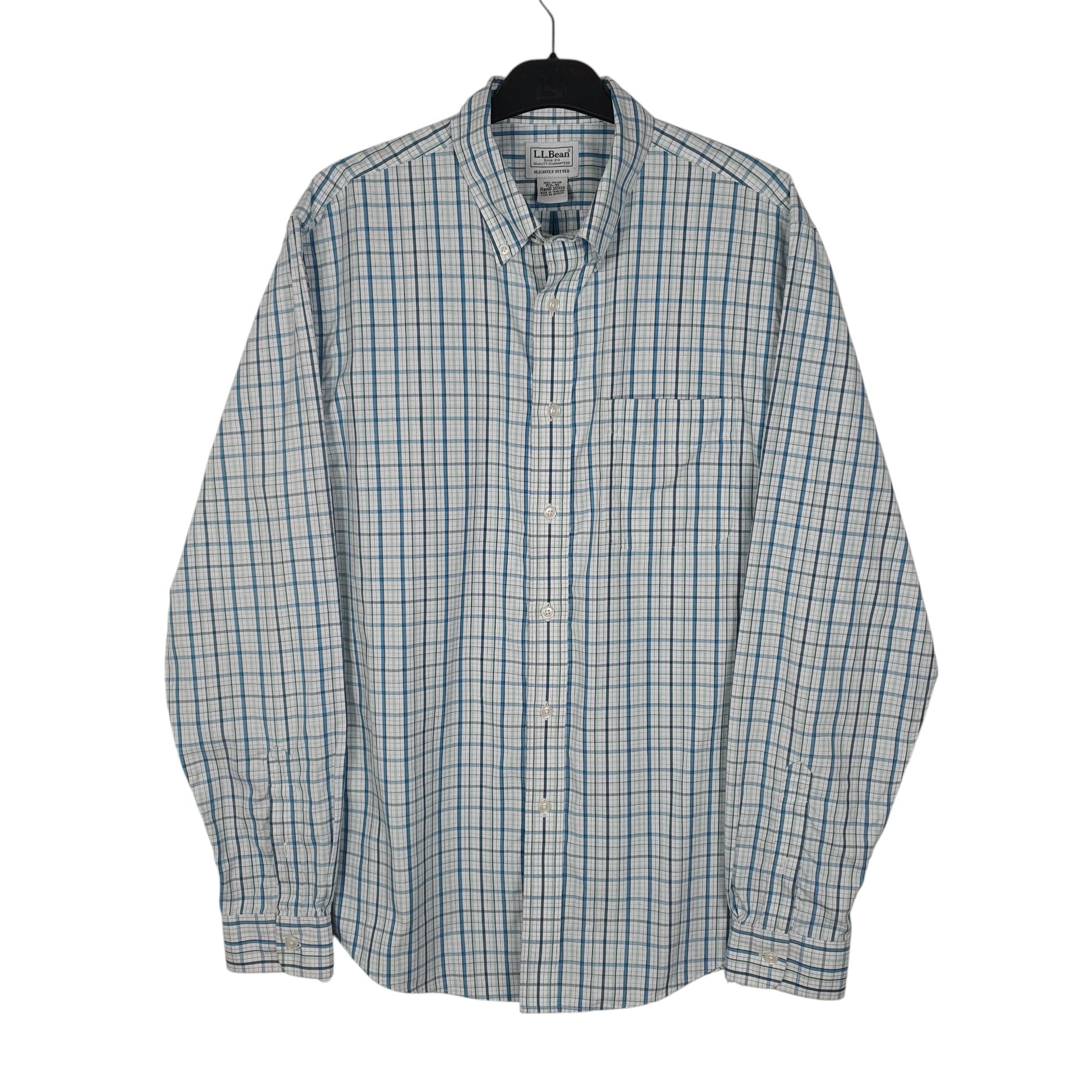 Mens Blue L.L.Bean  Long Sleeve Shirt
