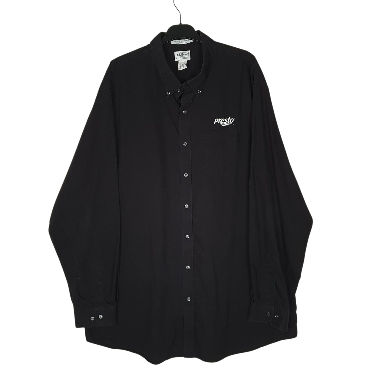 Mens Black L.L.Bean  Long Sleeve Shirt