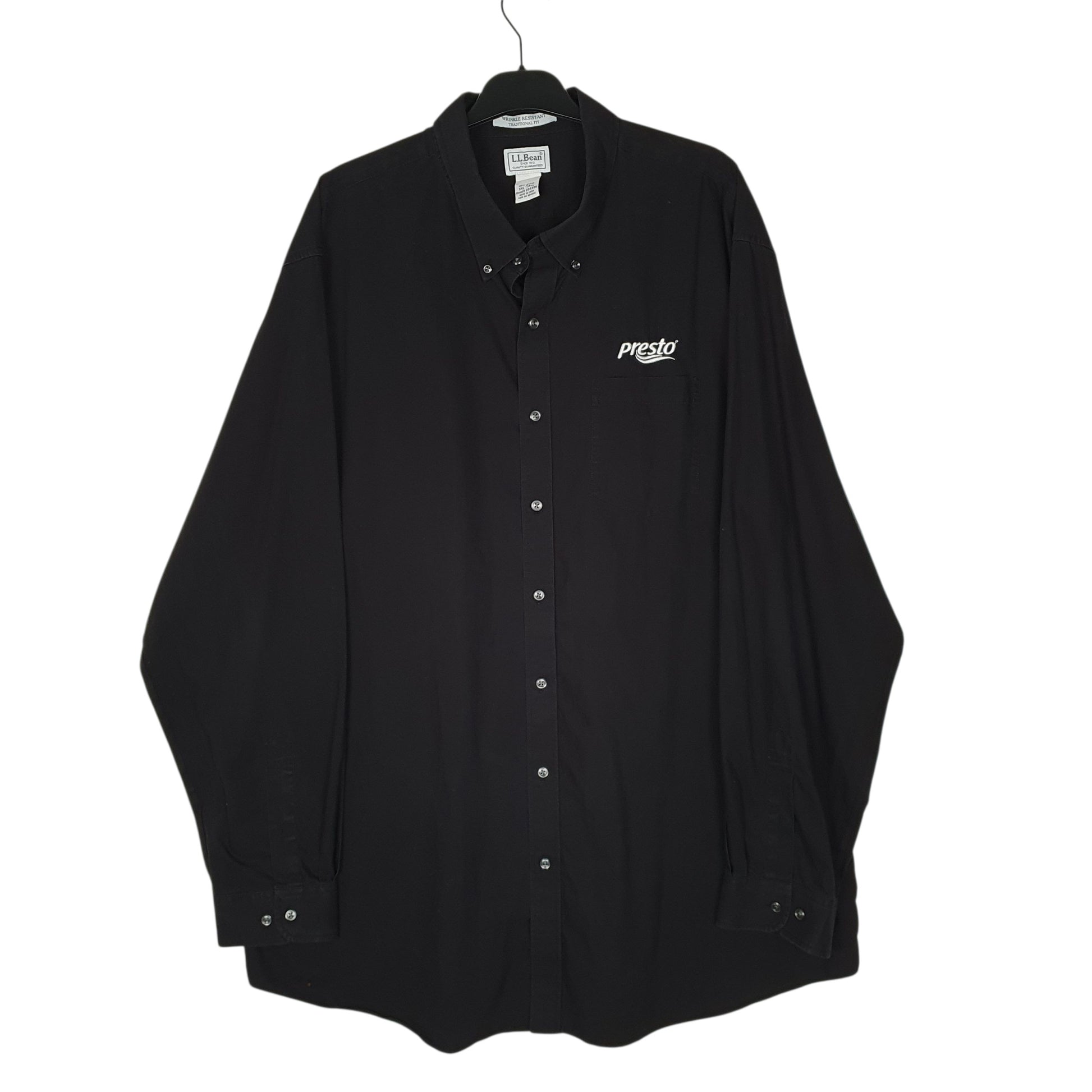 Mens Black L.L.Bean  Long Sleeve Shirt
