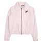 Womens Pink Fila Fluffy Full Zip Jumper