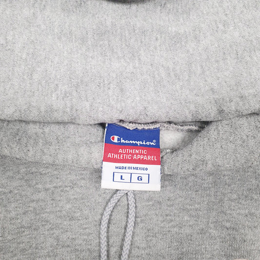 Mens Grey Champion  Hoodie Jumper