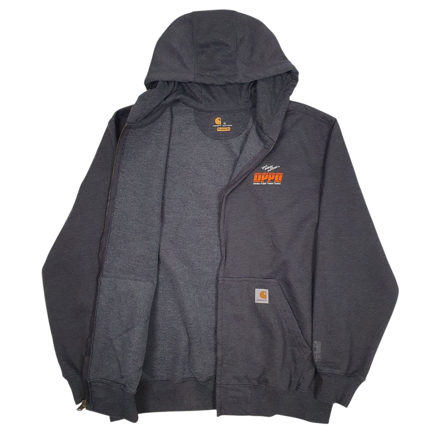 Mens Grey Carhartt  Full Zip Jumper