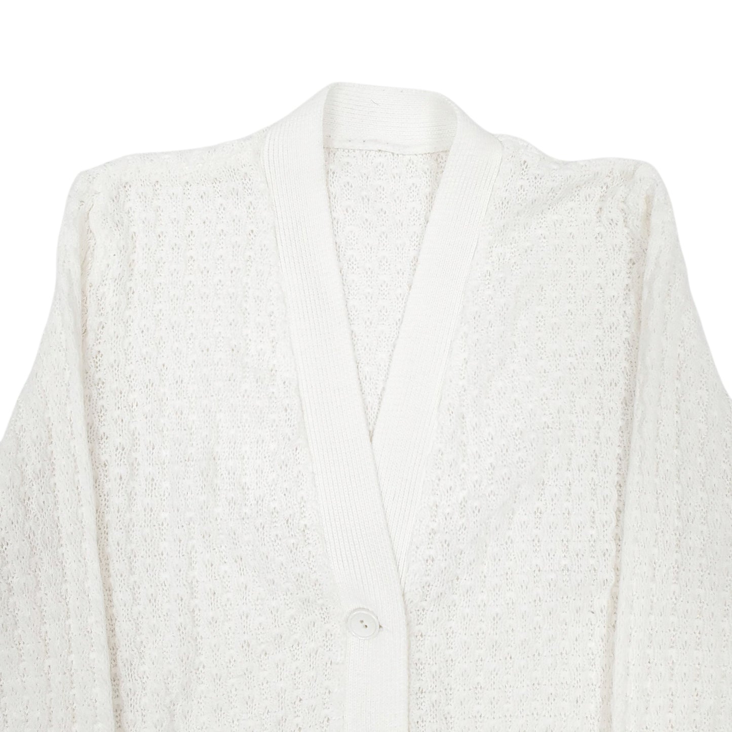 Womens White Unbranded  Cardigan Jumper