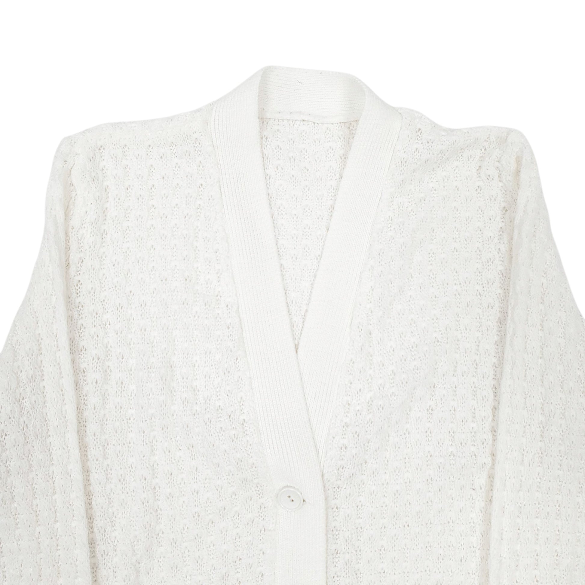 Womens White Unbranded  Cardigan Jumper