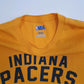 Mens Yellow NBA Indiana Pacers Basketball Quarter Zip T Shirt