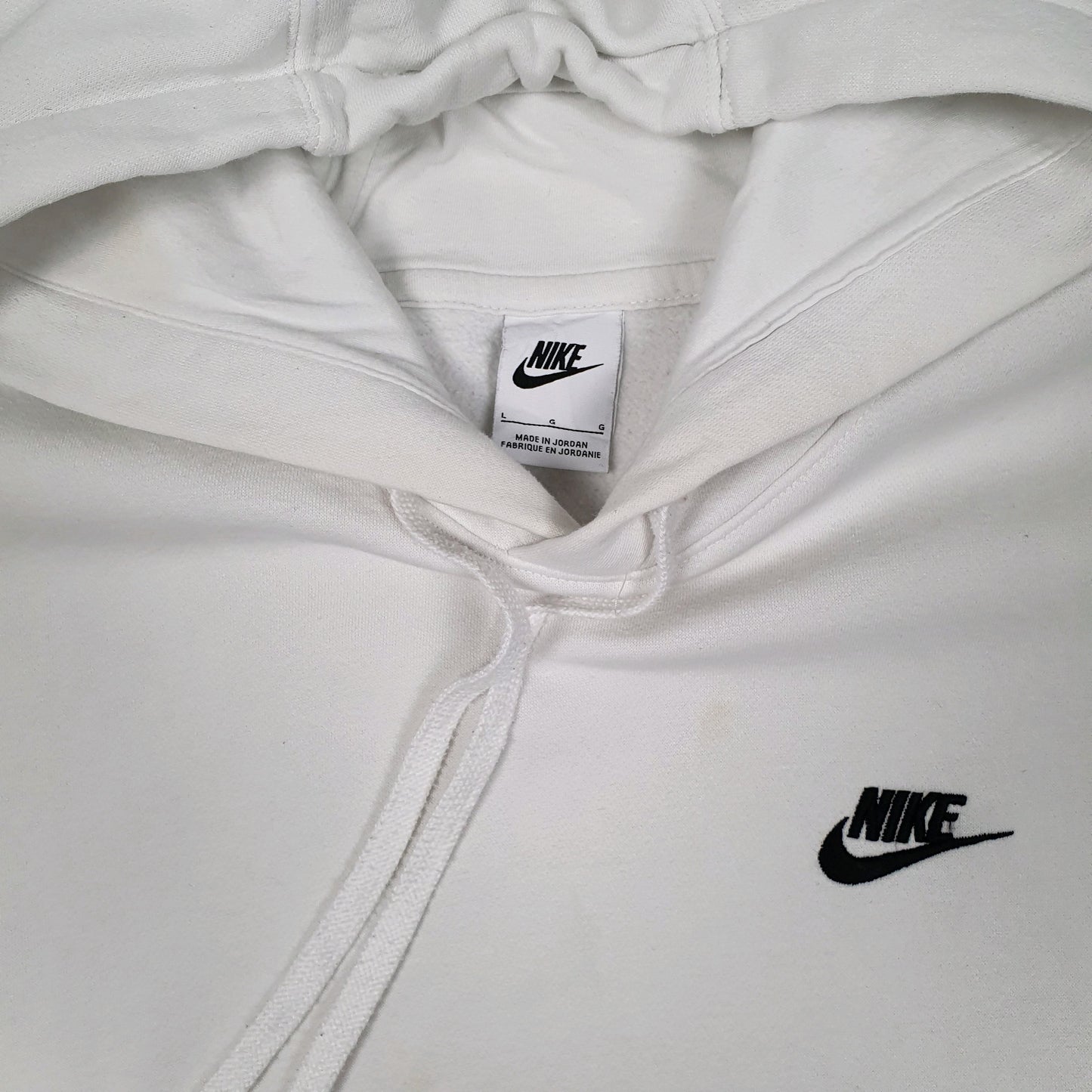 Mens White Nike  Hoodie Jumper