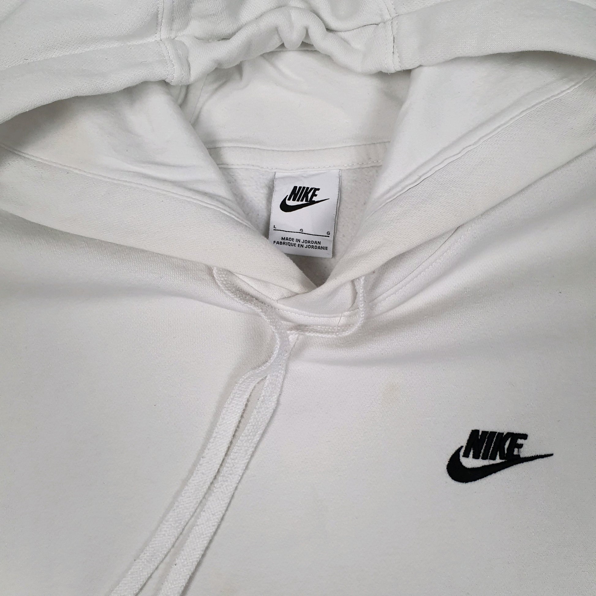 Mens White Nike  Hoodie Jumper